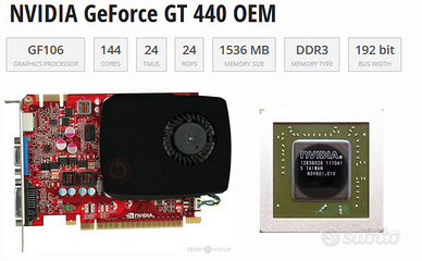 Scheda video Nvidia GeForce GT 440 OEM