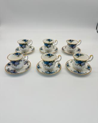 Royal Albert Set 6 tazze servizio Moonlight Rose