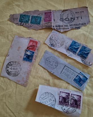 lotto di 5 francobolli 