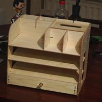 Organizer da scrivania in legno