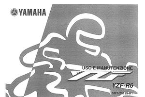 Libretto uso manutenzione yamaha YZF-R6 2001-2002