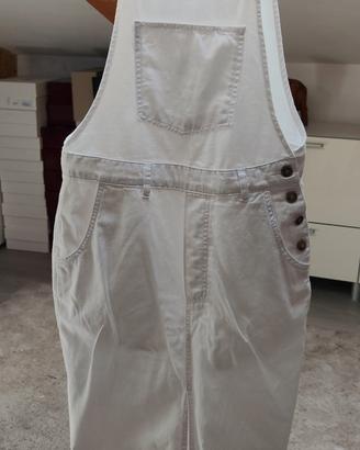 Salopette a gonna bianca donna – XS