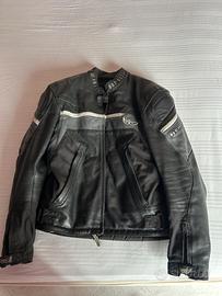 Giubitto moto in pelle e cordura