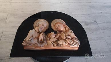 antica icona sacra famiglia capoletto