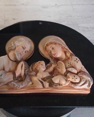 antica icona sacra famiglia capoletto
