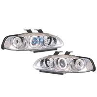FARI PER HONDA CIVIC 92-95 ANGEL EYES FONDO CROMAT