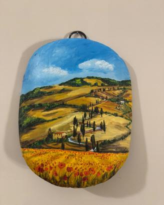 Dipinto a mano su legno antico