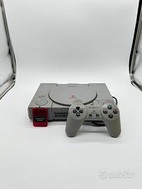 Playstation 1 Fat + Controller Memory Card e Cavi