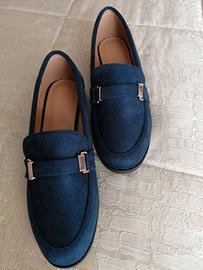 Mocassini donna blu