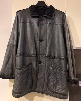 Giaccone Uomo in Vera Pelle Nero