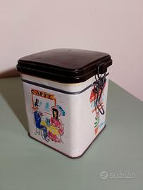 Scatola vintage latta Pagani caffè 