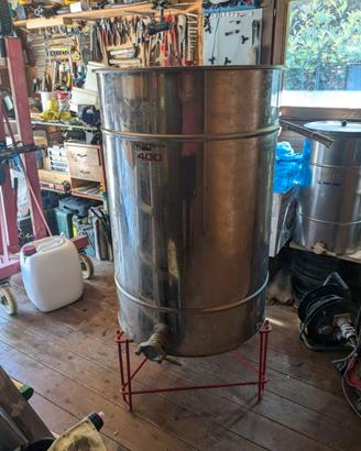 Maturatore 400 kg Acciaio Inox, Coperchio e Rubine