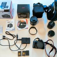 Canon EOS 100D Reflex + 3 Obiettivi + Accessori