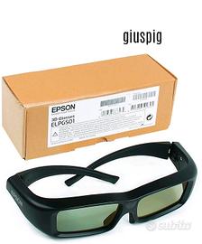 🟥Epson ELPGS01 occhiali 3D (IR)  Proiettore Epson