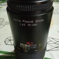 obiettivo Ozunon  75/200 per Sony A 