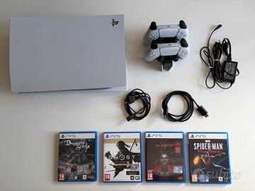 PlayStation 5 + Due DualSense + 4 Giochi