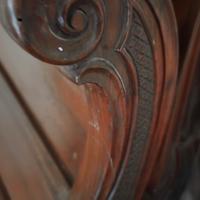 testiera e pediera letto antico