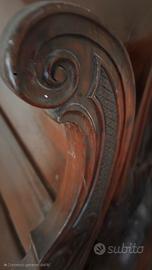 testiera e pediera letto antico