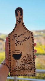 Tagliere Pirografato a mano