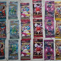 carte pokemon 18 pacchetti bustine espansioni