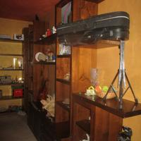 Mobile sala-libreria in vero legno