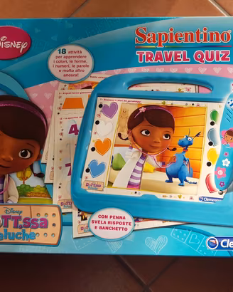 Disney Travel quiz Dottoressa Peluche Clementoni