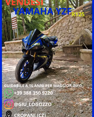 Yamaha YZF R125 2018 BLU ABS Sportiva 125cc 