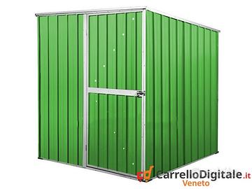 Box da giardino lamiera 175x185cm verde chiaro