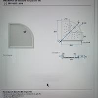 piatto doccia semicircolare con box