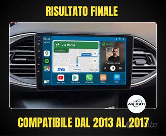 Peugeot 308 KIT COMPLETO Autoradio Android 9 pol.