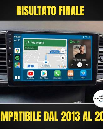 Peugeot 308 KIT COMPLETO Autoradio Android 9 pol.