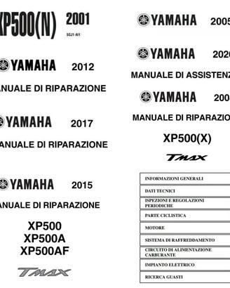 manuale officina, tagliando Tmax  500, 530, 560 