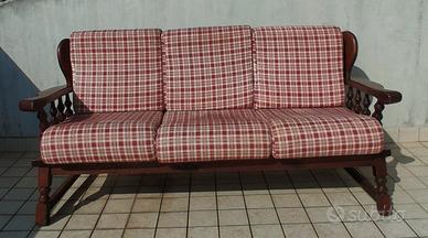 divano 3 posti stile rustico 