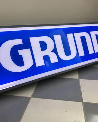 Insegna luminosa Grundig anni 80 originale