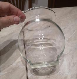 vaso a boccia con bordo ondulato 