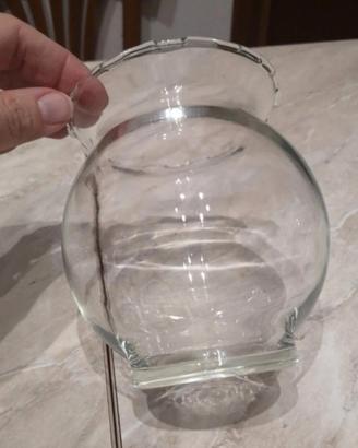 vaso a boccia con bordo ondulato 