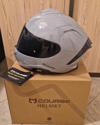 casco moto integrale visiera nera NUOVO