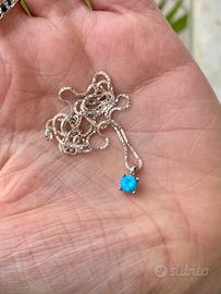 Collana venziana argento 925 e opale egiziano