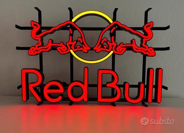 Insegna luminosa red bull vintage