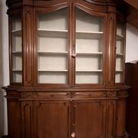 vetrina in legno massello stile classico/rustico