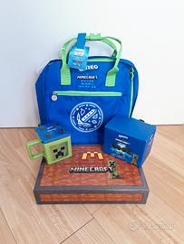 Set collezione Minecraft - zaino, mug, box