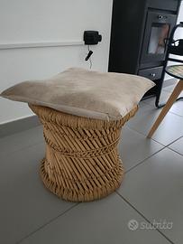 Pouf in bamboo