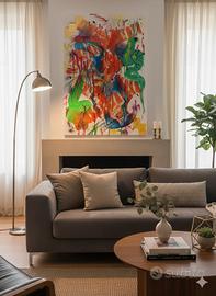 Acrilico su tela 70x100 astratto 