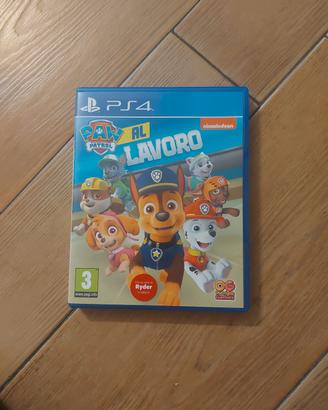 paw patrol al lavoro gioco per ps4