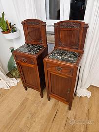 Coppia di comodini stile Liberty primi del '900