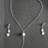 COLLANA E ORECCHINI ARGENTO 925%