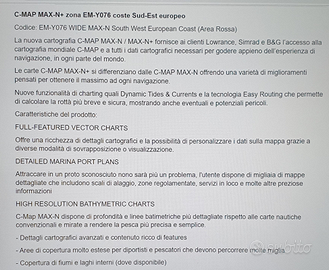 Cartografia C-Map Intero mediterraneo