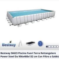 Piscina fuori terra pvc 10x5mt circa