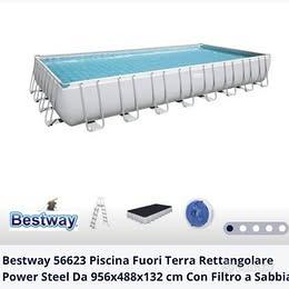 Piscina fuori terra pvc 10x5mt circa