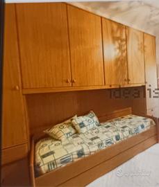 armadio a ponte con doppio letto